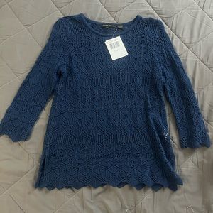 Blue Crotchet top